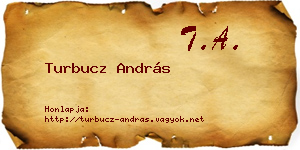 Turbucz András névjegykártya